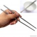 1 Pair Non-slip Stainless Steel Spiral Chopsticks Reusable Classic Style Environmental Chopstick Tableware for Household Hotel Restaurant - B078YM7QKJ